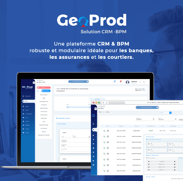 Projet GeoProd – Gestion des processus métier (BPM) et relation client (CRM)