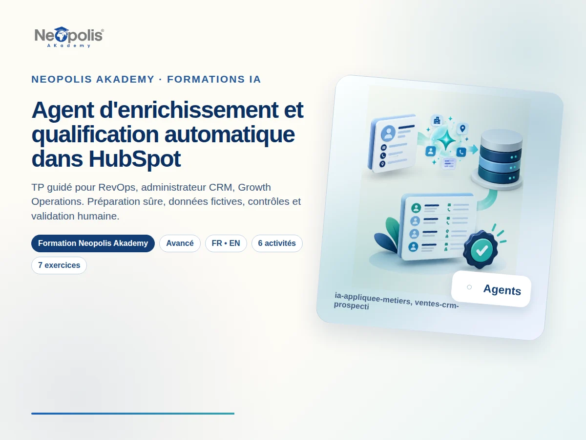Agent d'enrichissement et qualification automatique dans HubSpot