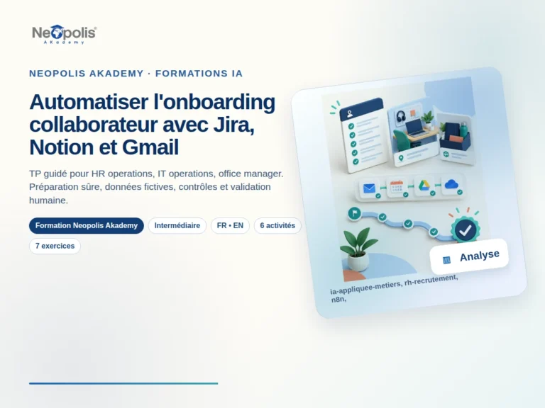 Automatiser l'onboarding collaborateur avec Jira, Notion et Gmail