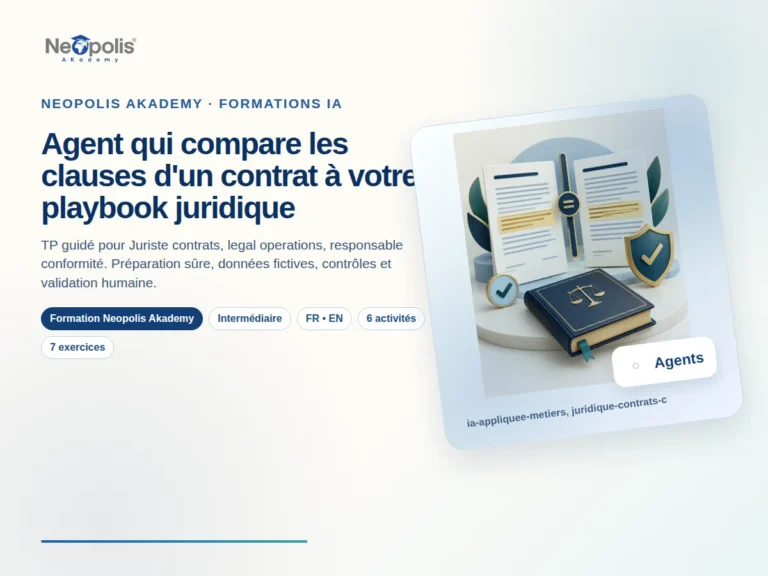 Agent qui compare les clauses d'un contrat à votre playbook juridique