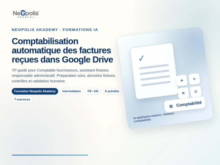 Comptabilisation automatique des factures reçues dans Google Drive