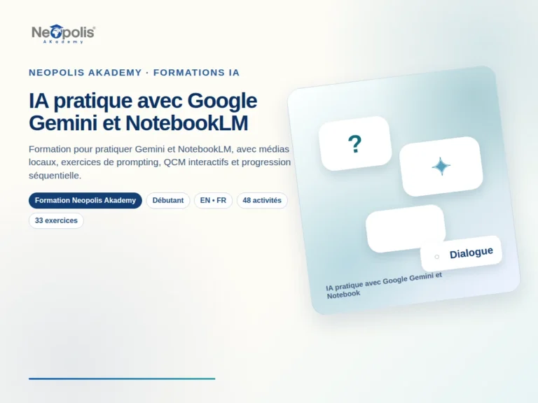 IA pratique avec Google Gemini et NotebookLM