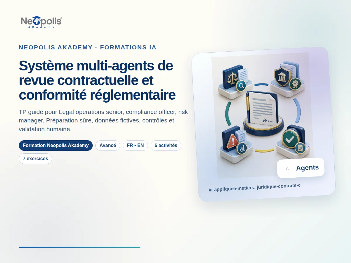 Système multi-agents de revue contractuelle et conformité réglementaire