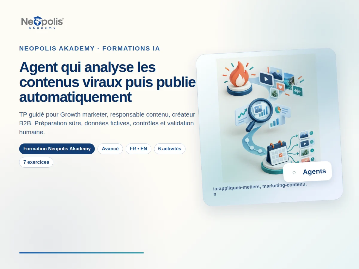 Agent qui analyse les contenus viraux puis publie automatiquement