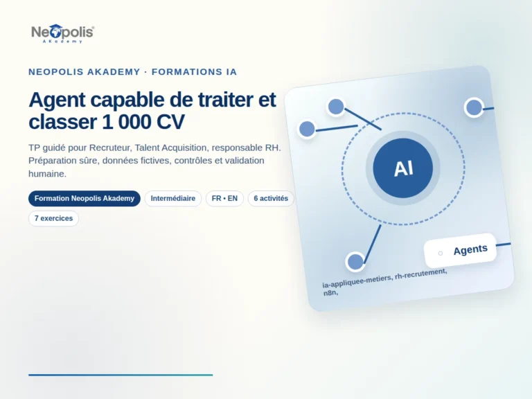 Agent capable de traiter et classer 1 000 CV