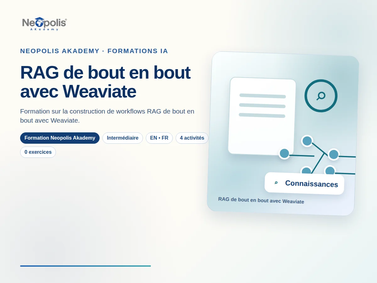 RAG de bout en bout avec Weaviate