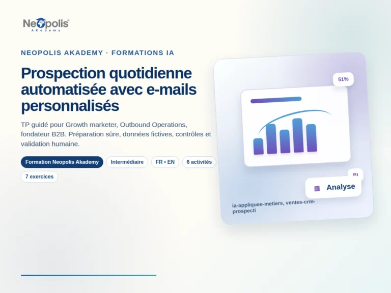 Prospection quotidienne automatisée avec e-mails personnalisés