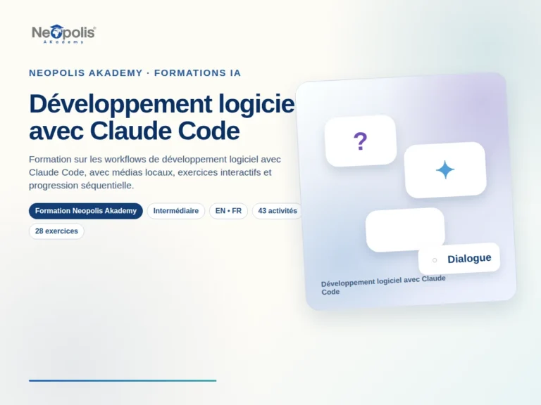 Développement logiciel avec Claude Code