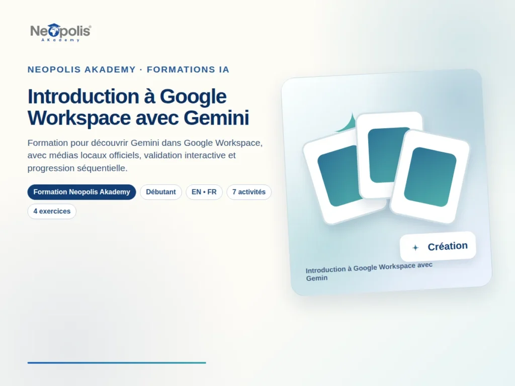 Introduction à Google Workspace avec Gemini