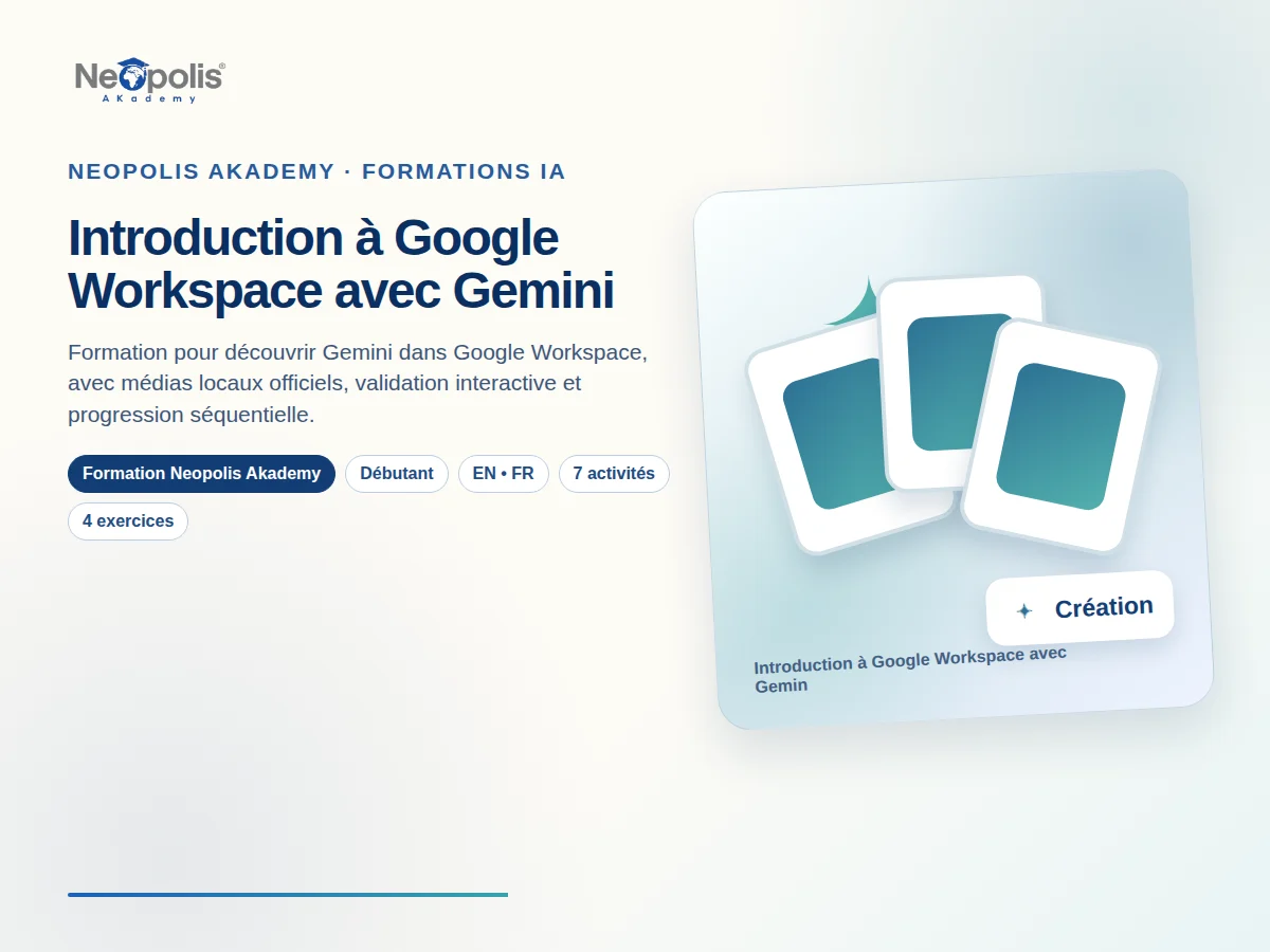 Introduction à Google Workspace avec Gemini
