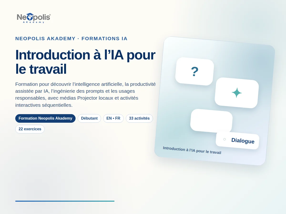 Introduction à l’IA pour le travail