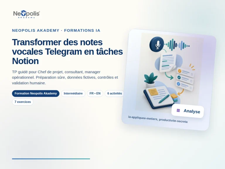 Transformer des notes vocales Telegram en tâches Notion