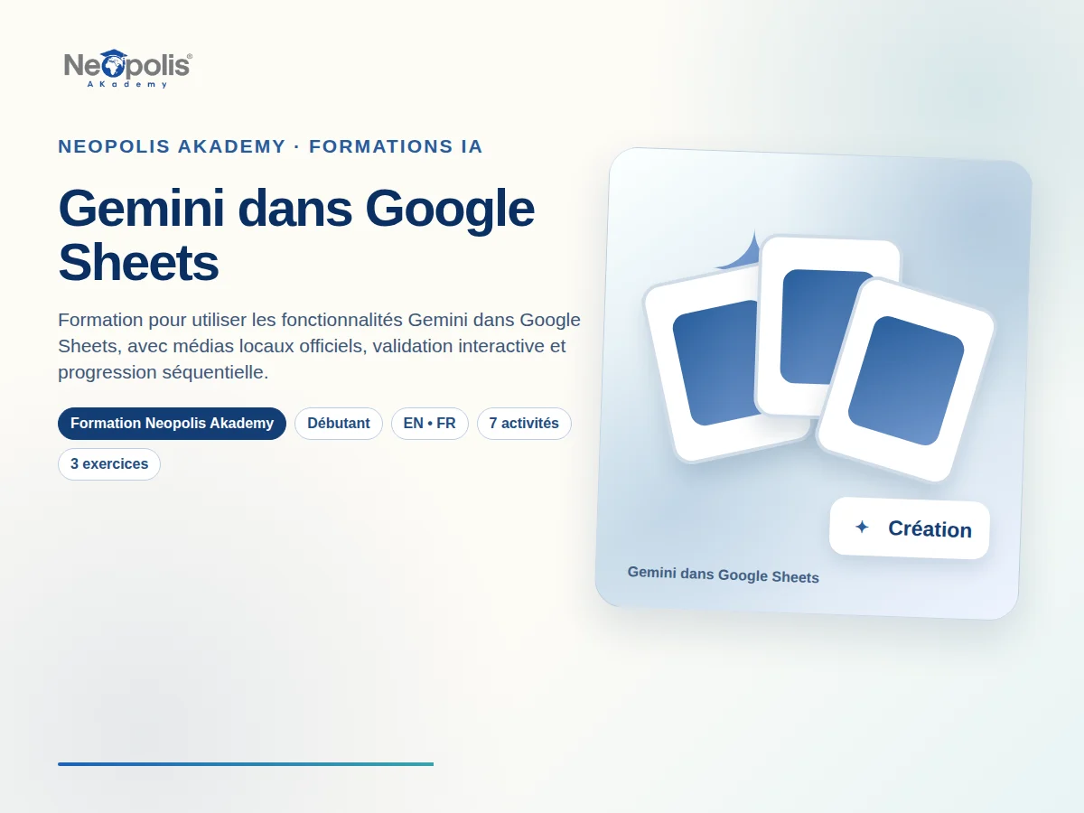 Gemini dans Google Sheets