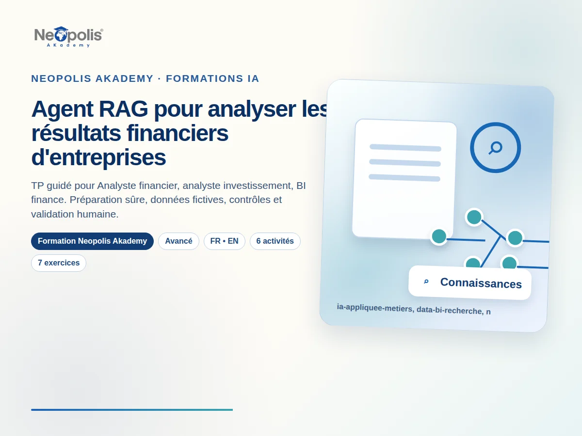Agent RAG pour analyser les résultats financiers d'entreprises
